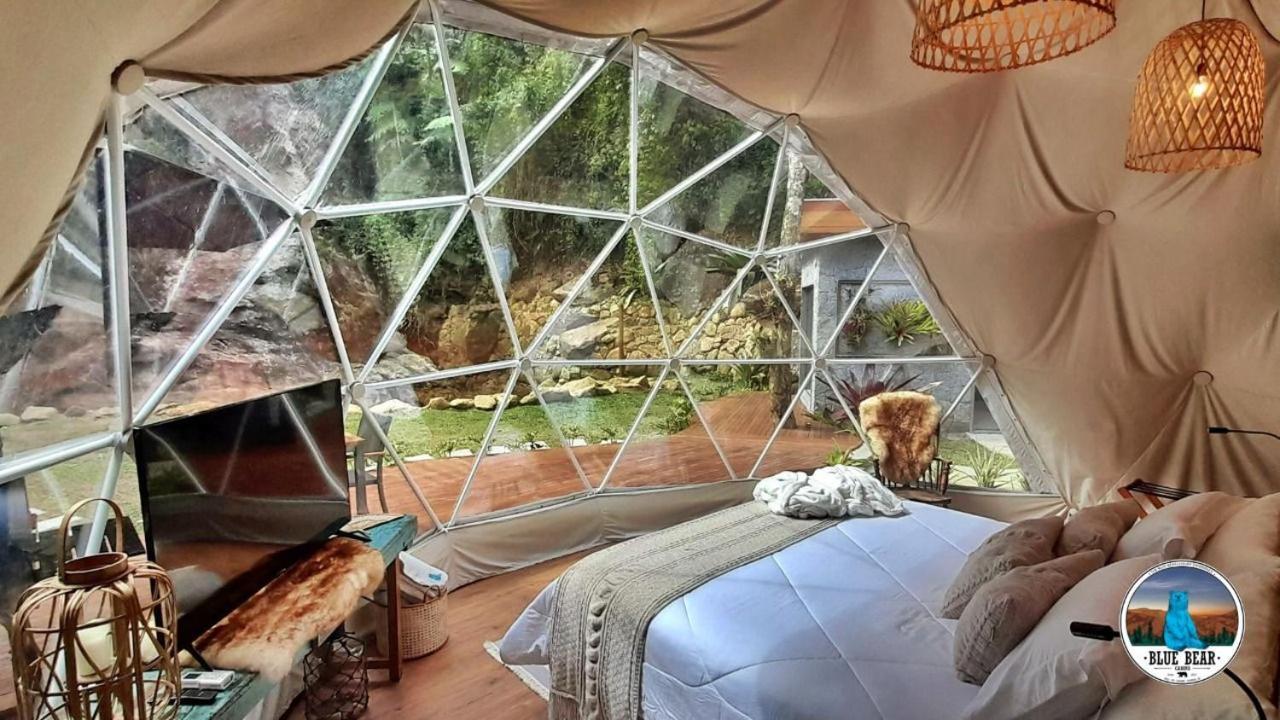 Вилла Blue Bear Cabins Петрополис Экстерьер фото